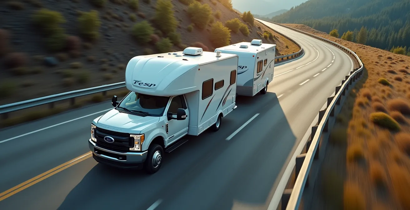 Système de contrôle de stabilité agissant sur un véhicule tractant une remorque